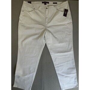 Gloria Vanderbilt Amanda Jeans Womens 20W Average Vintage White Tapered NWT